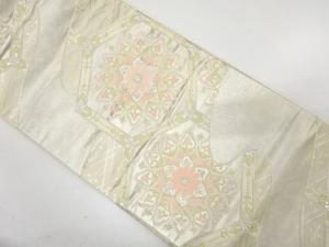 アンティーク　華紋に亀甲模様織り出し袋帯（材料）